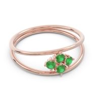 Petite Modern Double Line Pave Unmajjati Ring