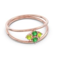 Petite Modern Double Line Pave Unmajjati Ring