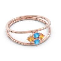 Petite Modern Double Line Pave Unmajjati Ring
