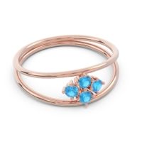 Petite Modern Double Line Pave Unmajjati Ring