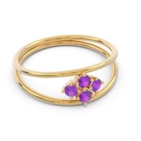 Petite Modern Double Line Pave Unmajjati Ring