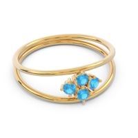 Petite Modern Double Line Pave Unmajjati Ring