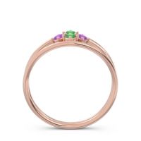 Petite Modern Double Line Pave Unmajjati Ring