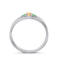 Petite Modern Double Line Pave Unmajjati Ring
