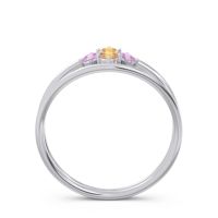 Petite Modern Double Line Pave Unmajjati Ring