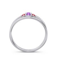 Petite Modern Double Line Pave Unmajjati Ring