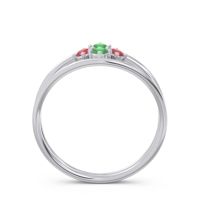 Petite Modern Double Line Pave Unmajjati Ring
