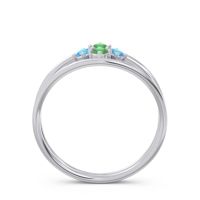 Petite Modern Double Line Pave Unmajjati Ring