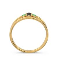 Petite Modern Double Line Pave Unmajjati Ring