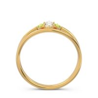 Petite Modern Double Line Pave Unmajjati Ring