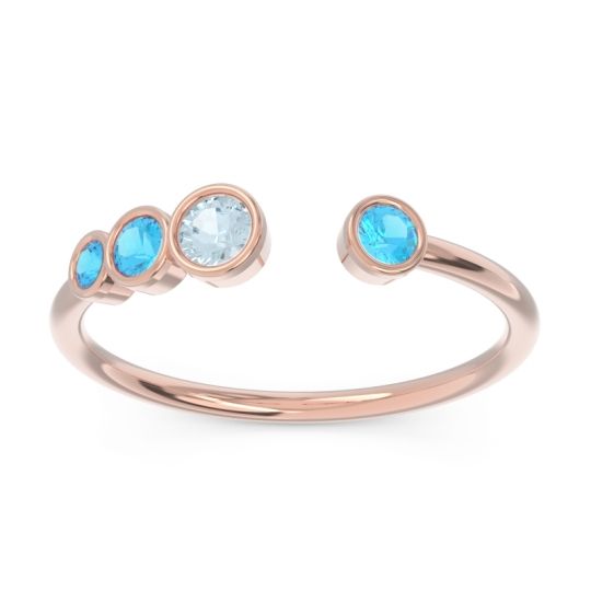 Petite Modern Open Bezel Vihvarita Ring