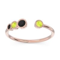 Petite Modern Open Bezel Vihvarita Ring