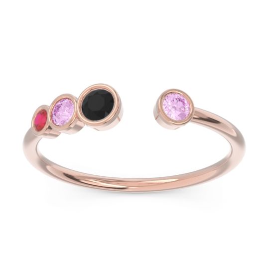 Petite Modern Open Bezel Vihvarita Ring