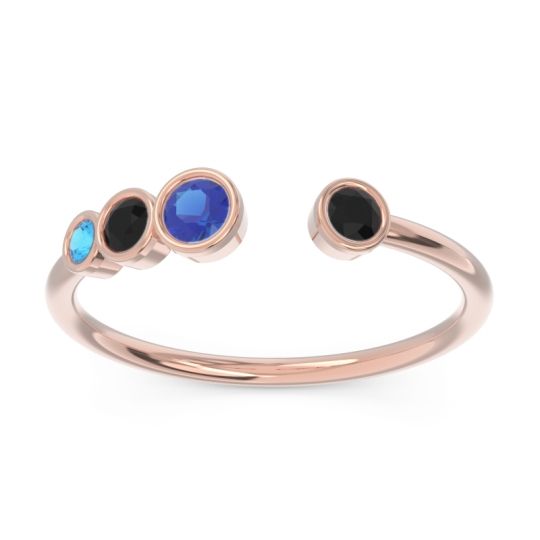 Petite Modern Open Bezel Vihvarita Ring