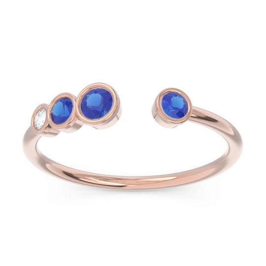 Petite Modern Open Bezel Vihvarita Ring