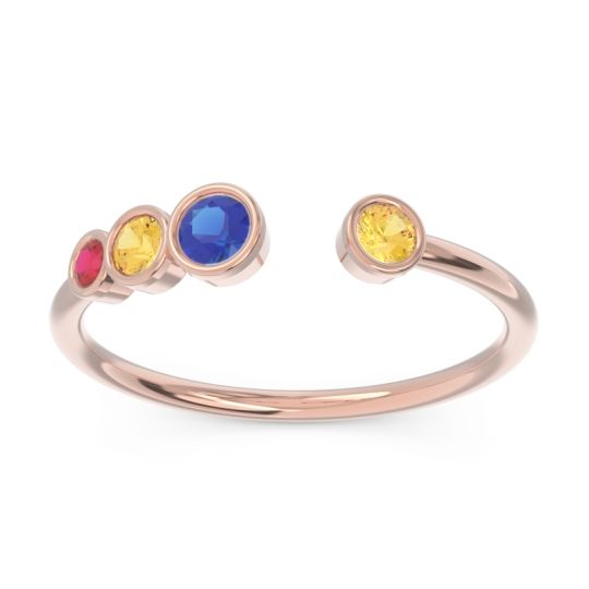 Petite Modern Open Bezel Vihvarita Ring