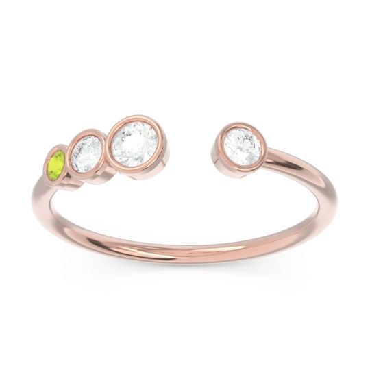 Petite Modern Open Bezel Vihvarita Ring