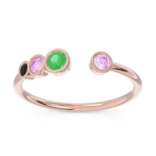 Petite Modern Open Bezel Vihvarita Ring
