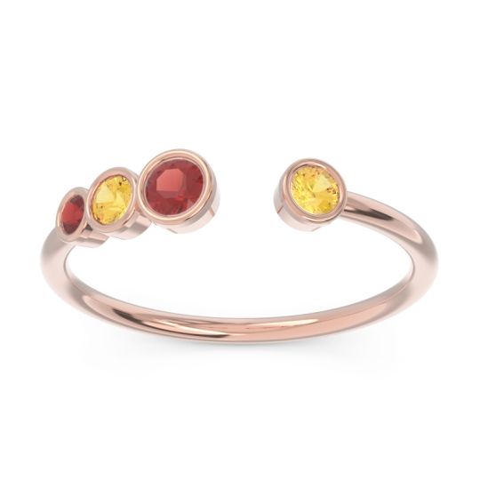 Petite Modern Open Bezel Vihvarita Ring
