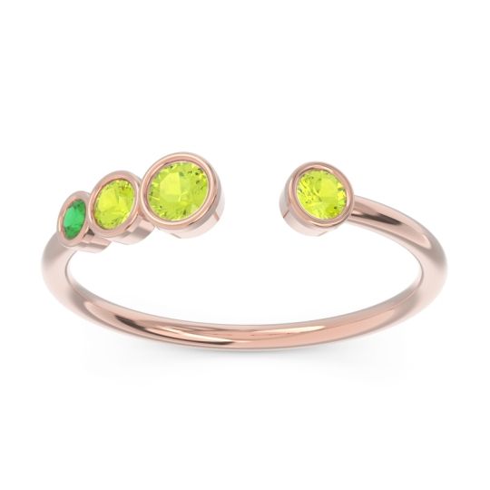 Petite Modern Open Bezel Vihvarita Ring