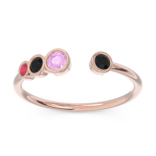Petite Modern Open Bezel Vihvarita Ring