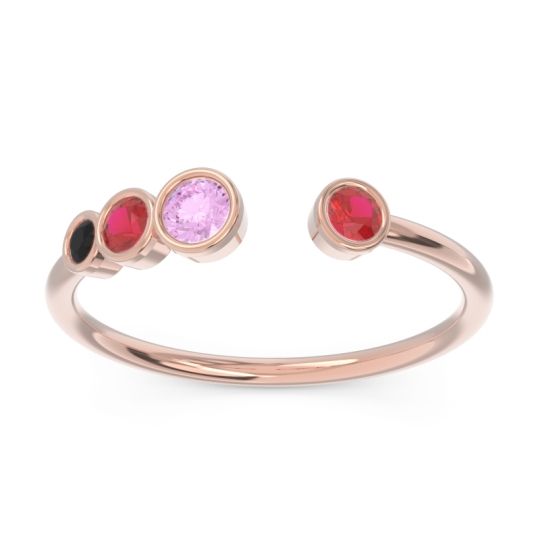 Petite Modern Open Bezel Vihvarita Ring