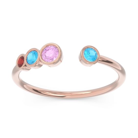 Petite Modern Open Bezel Vihvarita Ring