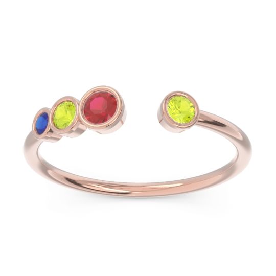 Petite Modern Open Bezel Vihvarita Ring