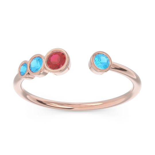 Petite Modern Open Bezel Vihvarita Ring