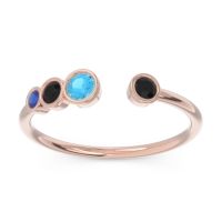 Petite Modern Open Bezel Vihvarita Ring