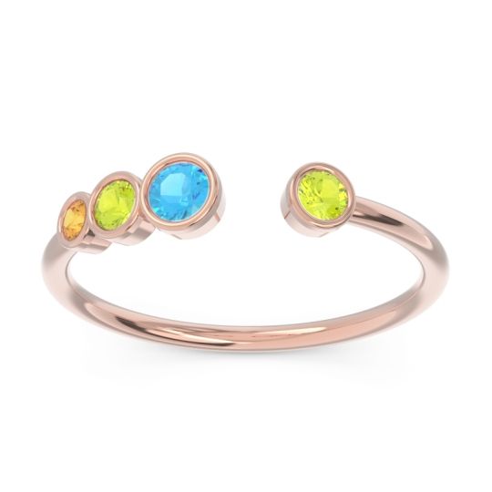 Petite Modern Open Bezel Vihvarita Ring