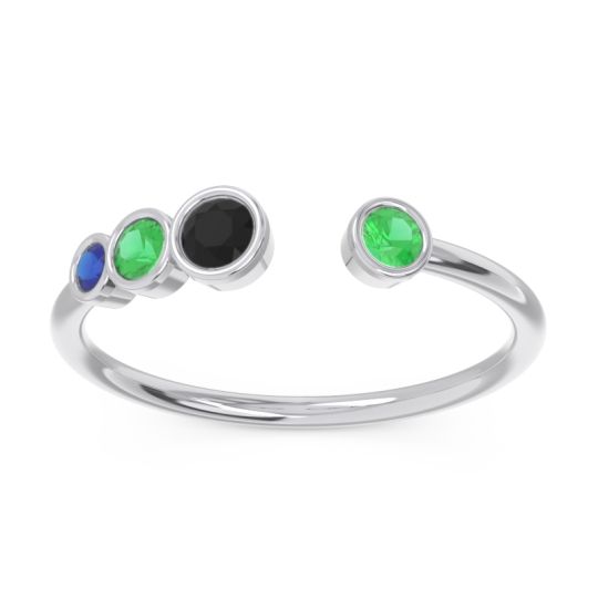 Petite Modern Open Bezel Vihvarita Ring