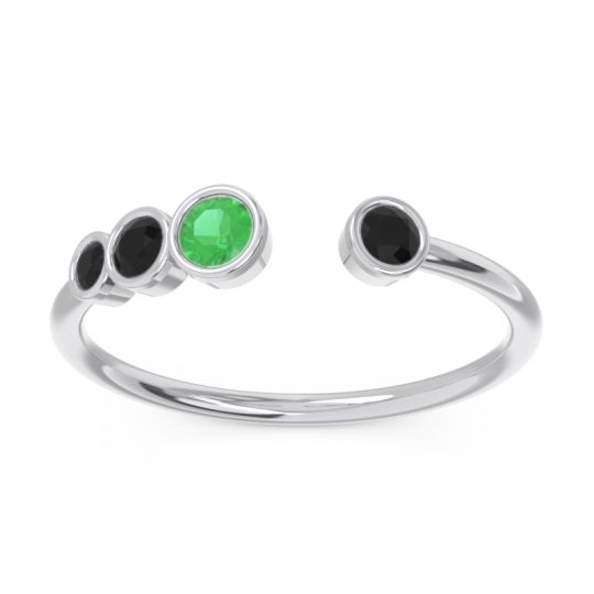 Petite Modern Open Bezel Vihvarita Ring