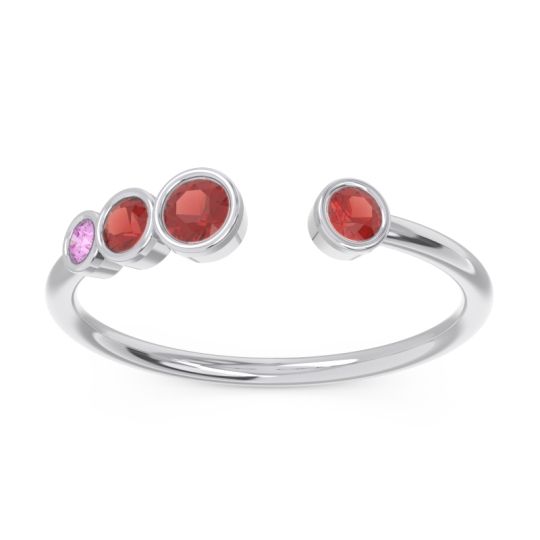 Petite Modern Open Bezel Vihvarita Ring