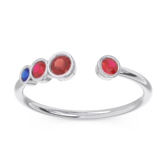 Petite Modern Open Bezel Vihvarita Ring