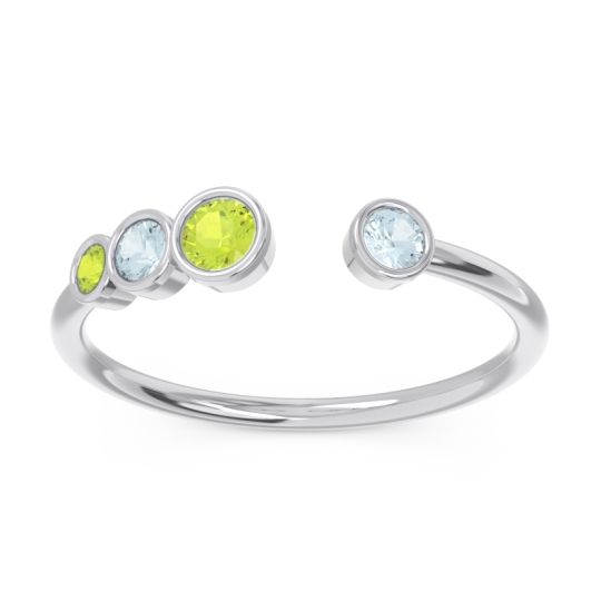 Petite Modern Open Bezel Vihvarita Ring