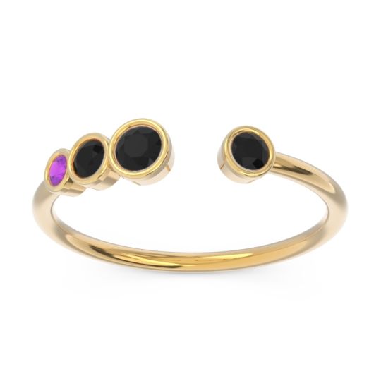 Petite Modern Open Bezel Vihvarita Ring