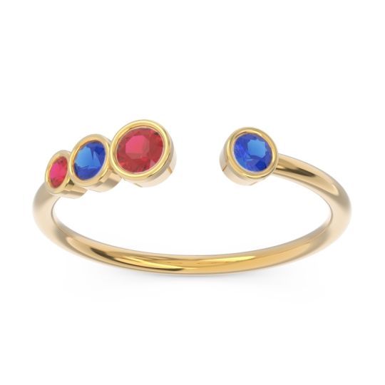 Petite Modern Open Bezel Vihvarita Ring