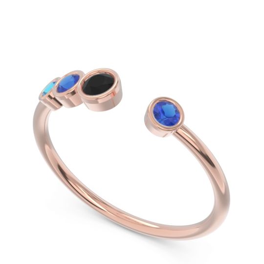 Petite Modern Open Bezel Vihvarita Ring