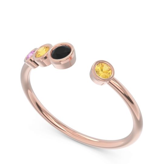 Petite Modern Open Bezel Vihvarita Ring