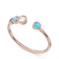 Petite Modern Open Bezel Vihvarita Ring