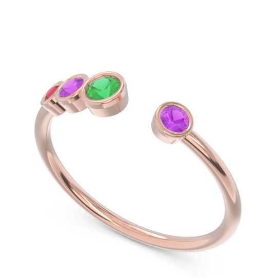 Petite Modern Open Bezel Vihvarita Ring