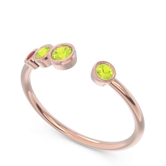 Petite Modern Open Bezel Vihvarita Ring