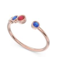 Petite Modern Open Bezel Vihvarita Ring