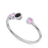Petite Modern Open Bezel Vihvarita Ring
