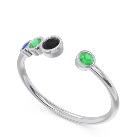 Petite Modern Open Bezel Vihvarita Ring