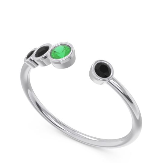 Petite Modern Open Bezel Vihvarita Ring