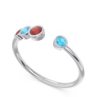 Petite Modern Open Bezel Vihvarita Ring