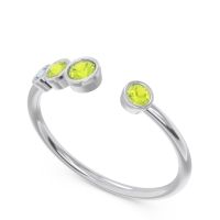 Petite Modern Open Bezel Vihvarita Ring