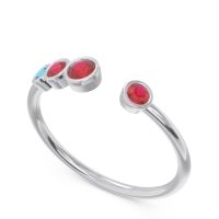 Petite Modern Open Bezel Vihvarita Ring